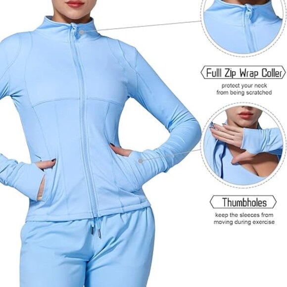 SUNZEL Women Lightweight Sports Running Workout Yoga Athletic Jacket Sz 8 Maroon - Picture 7 of 12